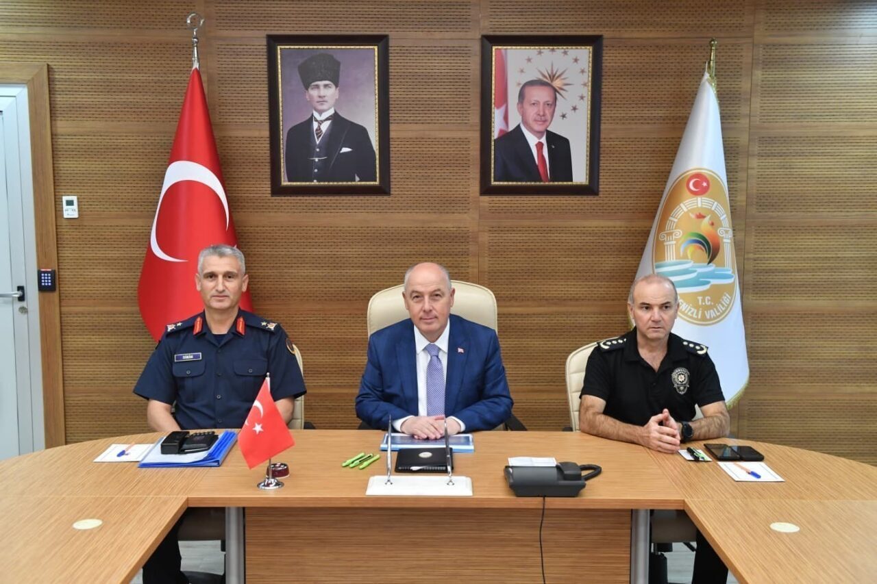 Denizli’nin Ağustos ayı asayiş verilerini açıklayan Vali Ömer Faruk Coşkun,