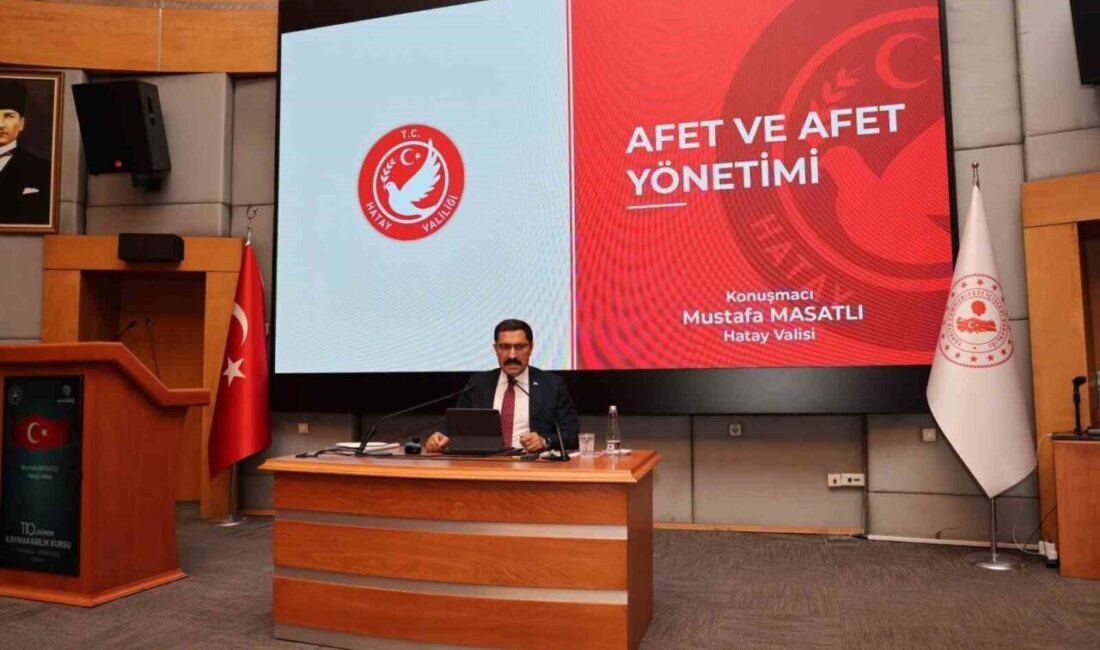 Hatay Valisi Mustafa Masatlı, 110. dönem kaymakam adaylarına eğitimleri kapsamında