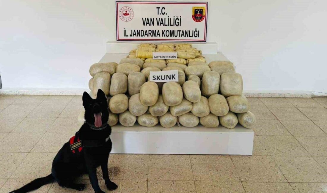 Van’ın Başkale ilçesinde jandarma ekiplerince yürütülen faaliyette 106 kilogram uyuşturucu