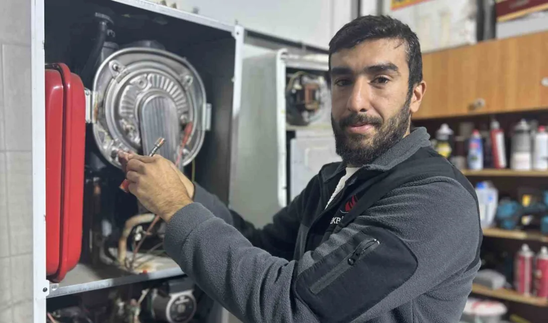 Havaların soğumasıyla birlikte kombi bakım ustalarının işleri yoğunlaşırken, Vanlı ustalardan