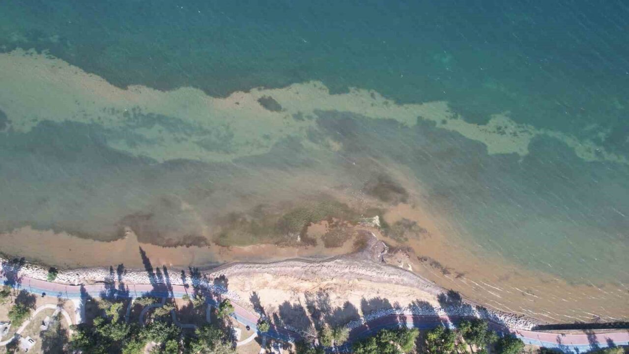 Yalova sahillerinde deniz suyu yaklaşık 5 metre çekildi. Yalova sahillerindeki