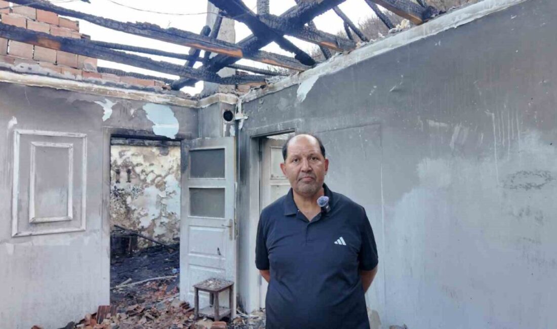 Kocaeli’nin İzmit ilçesinde yakılan çöplerin yol açtığı yangında evi kullanılamaz