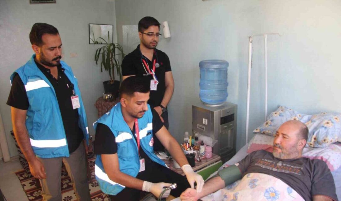 Gaziantep’te yatağa bağımlı kalan ve sağlık sorunları nedeniyle hareket kabiliyetleri