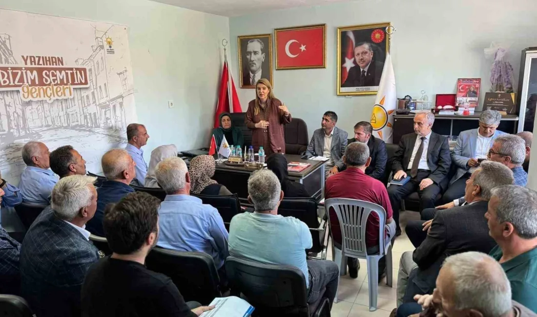 AK Parti Malatya Milletvekili İnanç Siraç Kara Ölmeztoprak, Yazıhan’da gerçekleştirdiği