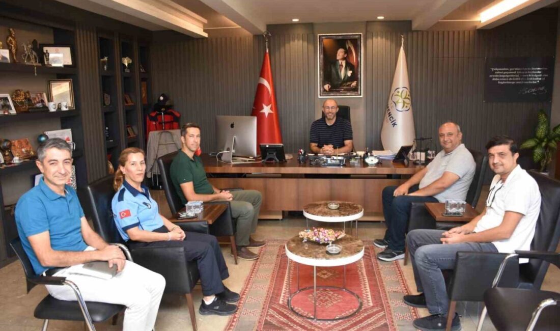 Germencik Belediyesi’nde atamaları yapılan yeni müdürler, Başkan Zencirci’ye teşekkür ziyareti