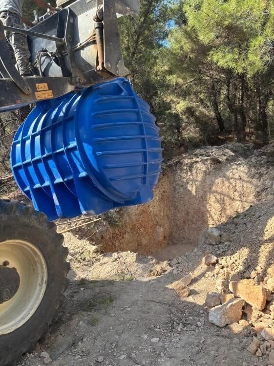 Bilecik’in Bayırköy beldesinde yeni su deposu ve su tankı hizmete