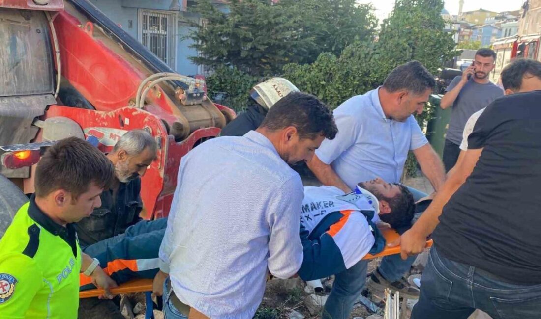 Kocaeli’nin Körfez ilçesinde yokuş aşağı indiği sırada kontrolden çıkan iş