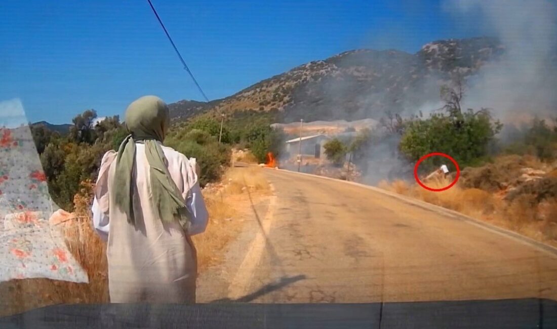 Antalya’nın Kaş ilçesi Kekova yolu istikametinde çıkan yangın, bölgeden geçen