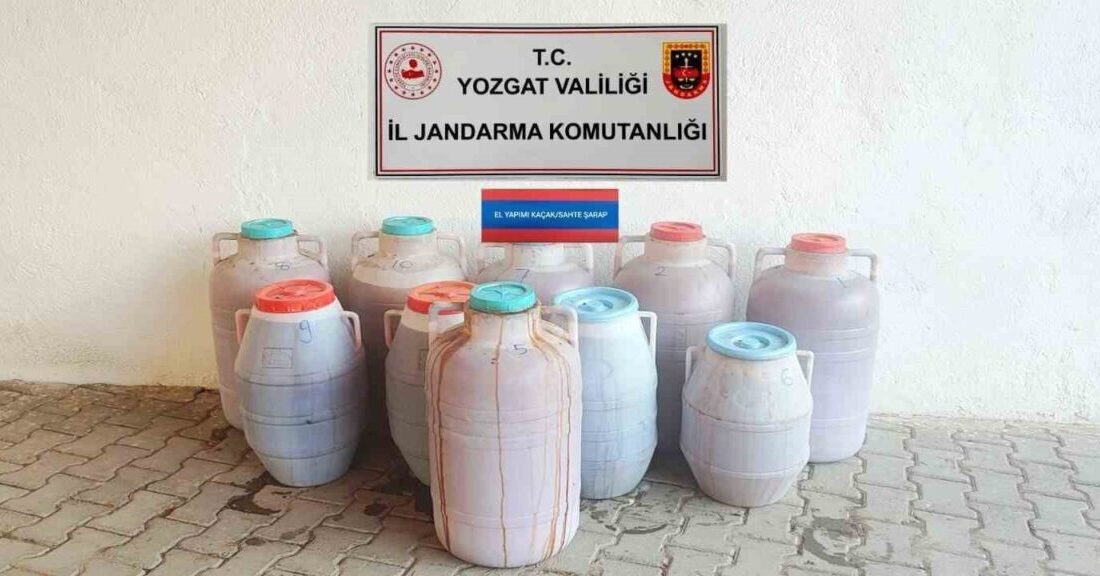 Yozgat’ın Sorgun ilçesinde 471 litre kaçak içki ele geçirildi. Edinilen