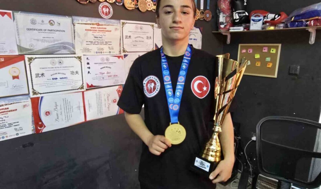 Yozgat’ta yaşayan kick boks sporcusu Rabia Karadaş, WAKO Avrupa Kick