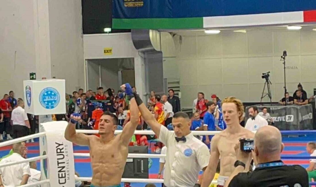 Elazığlı sporcu Yusuf Eren Yıldırım, Letonyalı rakibini mağlup ederek yarı