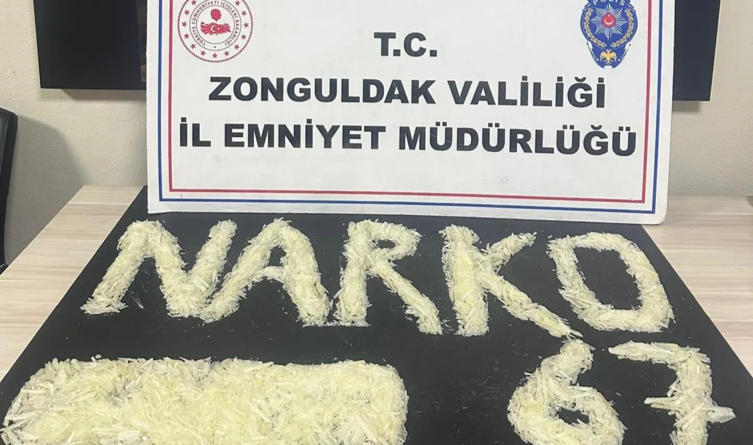 Zonguldak Emniyet Müdürlüğü ekiplerince Kdz. Ereğli ilçesinde düzenlenen narkotik operasyonunda