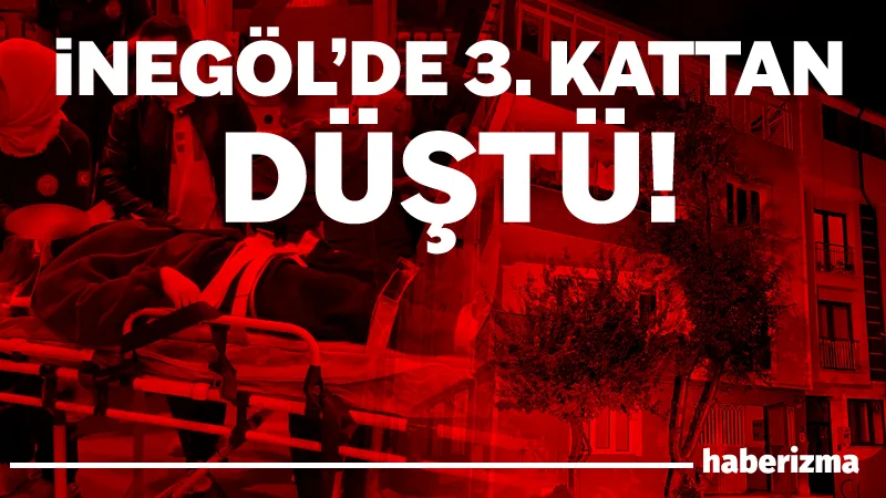 Bursa’nın İnegöl ilçesinde meydana gelen olayda 3 katlı apartmanın teras