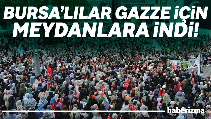 Bursa’da Gazze Dayanışma Platformu ve Bursa Gönüllü Kuruluşlar Platformu öncülüğünde