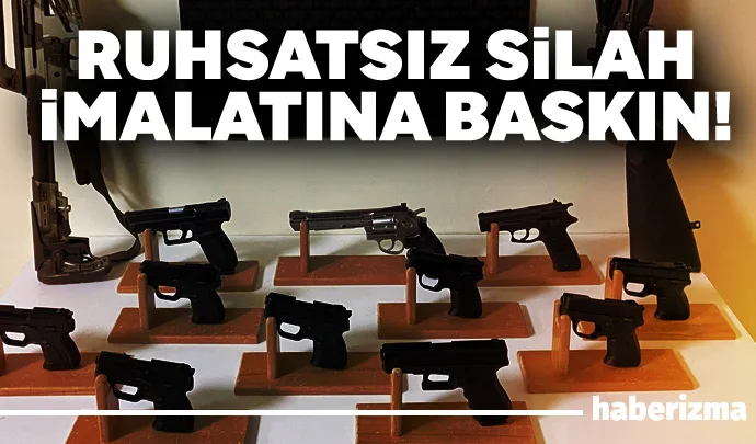 Bursa’nın Gemlik ilçesinde düzenlenen operasyonda silah imalatı ve ticareti yaptıkları