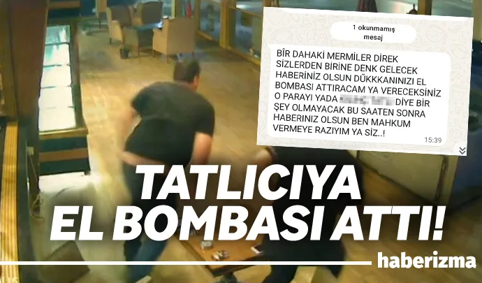 Adana’da 4 şüphelinin tutuklandığı bir pastaneye atılan pimi çekilmemiş el