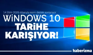 Microsoft, 14 Ekim 2025 itibarıyla Windows 10 işletim sistemine verdiği