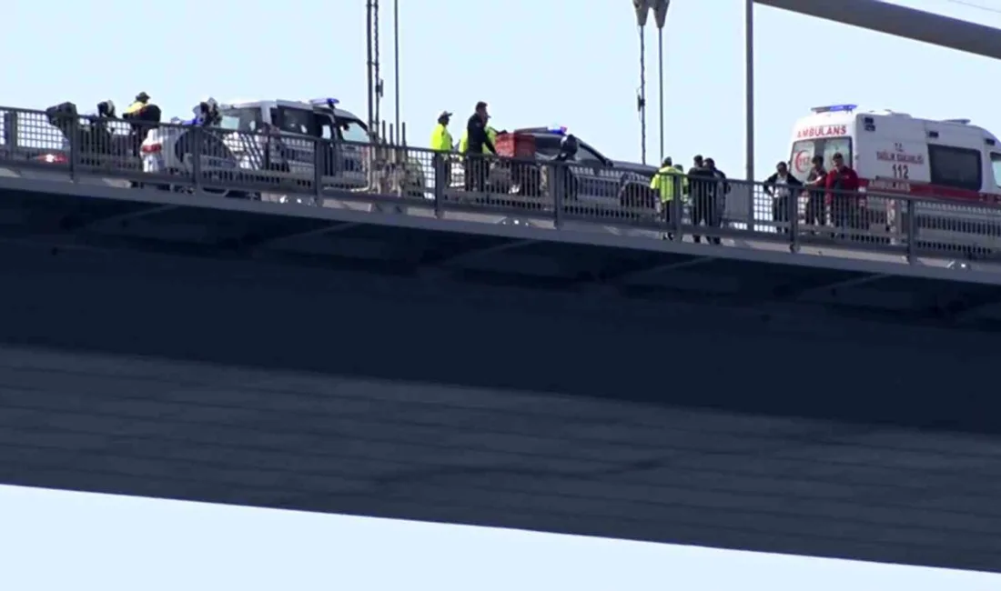 İstanbul’da 15 Temmuz Şehitler Köprüsü’nde intihar girişiminde bulunan bir kişi,