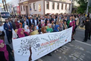 Balıkesir’in Ayvalık ilçesinde bu yıl 20’ncisi düzenlenen Uluslararası Zeytin Hasat