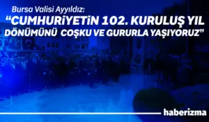29 Ekim Cumhuriyet Bayramı’nın 102. yıl dönümü, Bursa’da büyük bir
