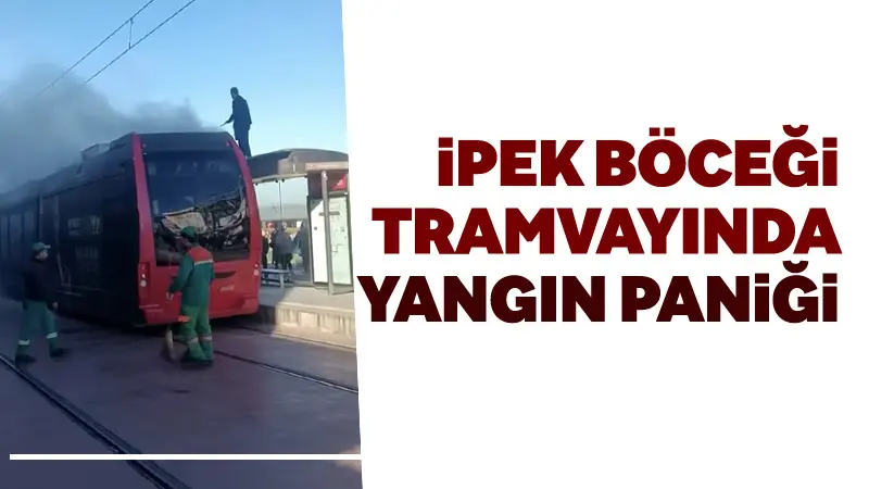 Bursa’nın Osmangazi ilçesinde seyir halindeyken arıza yapan “İpek Böceği” tramvayında