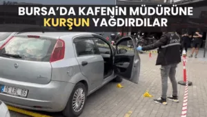 Bursa’nın Nilüfer ilçesinde Podyum Park Eğlence Merkezi’nde bulunan bir kafenin