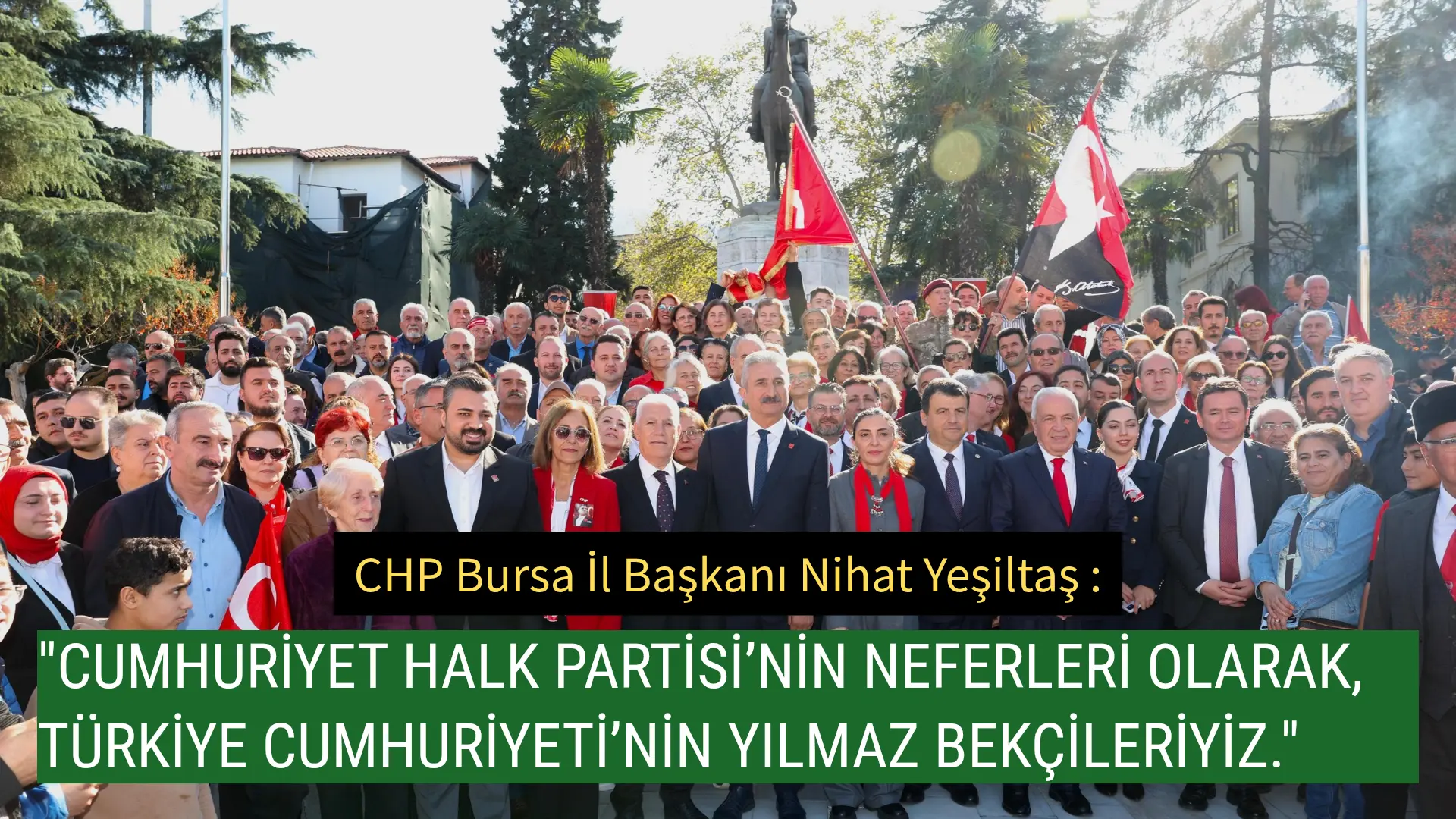 Cumhuriyet Halk Partisi (CHP) Bursa İl Başkanlığı Cumhuriyet’in kuruluşunun 102.