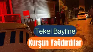Bursa’nın İnegöl ilçesinde faaliyet gösteren bir tekel bayisine silahlı saldırı