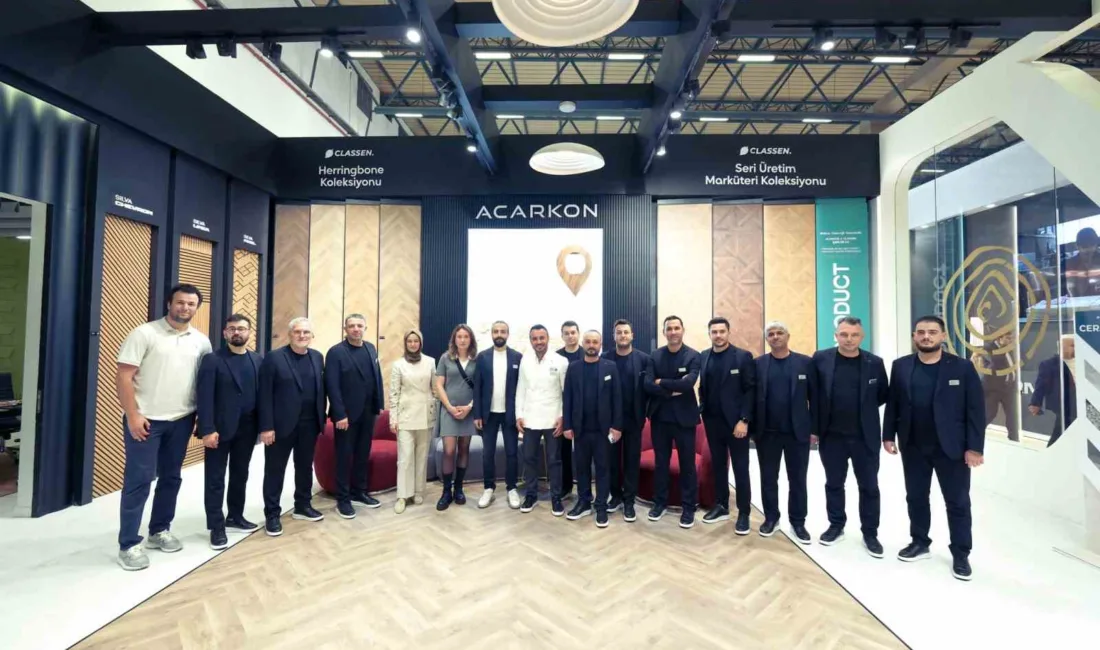 Türkiye’nin dekorasyon sektöründe öncü şirketlerinden Acarkon, 2025 Intermob Fuarı’nda ürünlerini