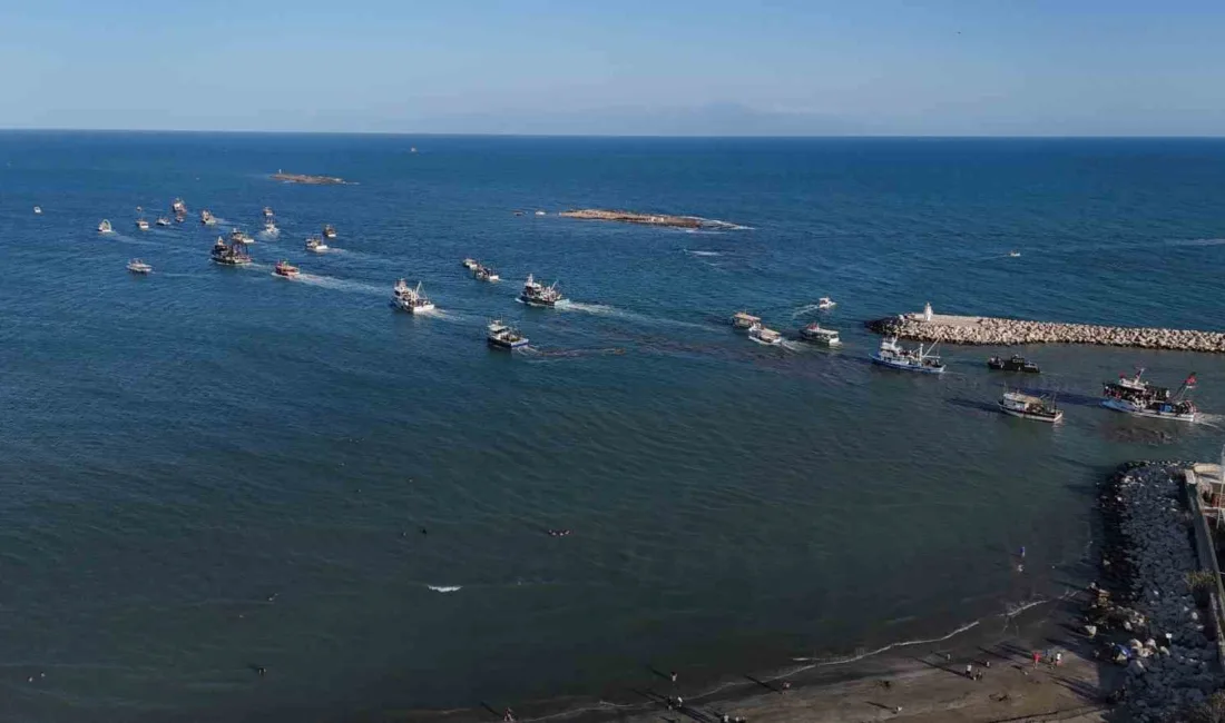 Adana’nın Karataş ilçesinde vatandaşlar, İsrail’in Gazze’ye insani yardım taşıyan Küresel