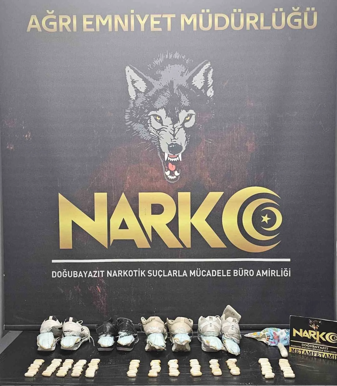 Ağrı Emniyet Müdürlüğü Narkotik Suçlarla Mücadele Şube Müdürlüğü ekipleri, İran