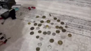 Ağrı’da bir evde yapılan aramada sahte dolar, tarihi sikke ve