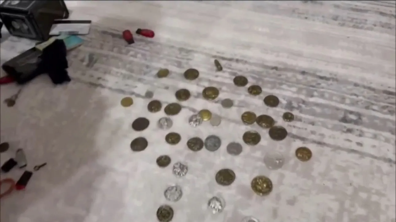 Ağrı’da bir evde yapılan aramada sahte dolar, tarihi sikke ve