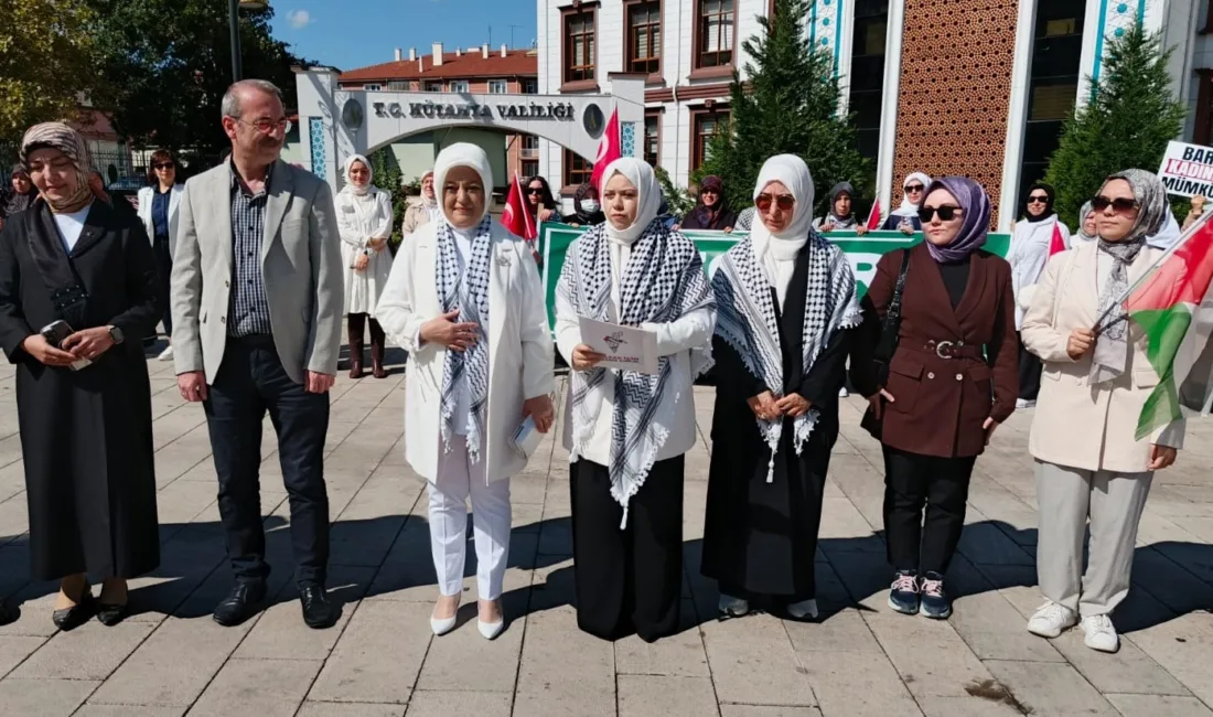 AK Parti Kütahya İl Kadın Kolları, Gazze’de yaşanan insanlık dramına