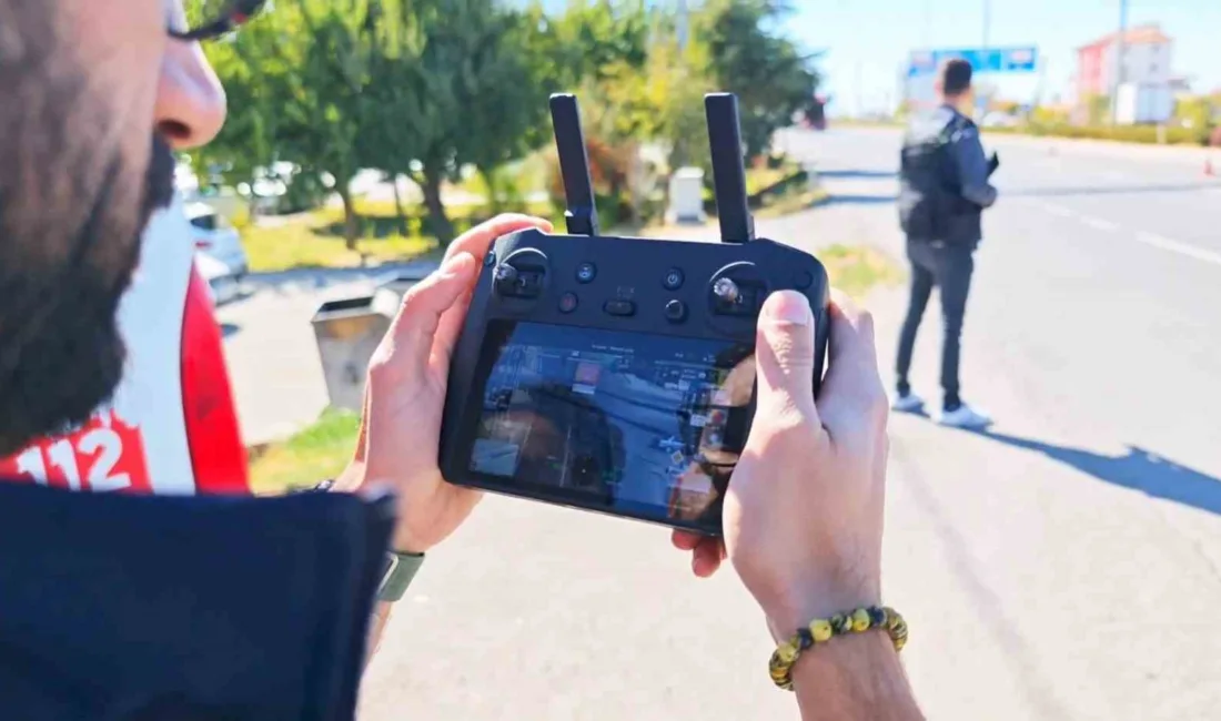 Aksaray-Konya kara yolunda yapılan dron destekli uygulamada kırmızı ışık ihlali
