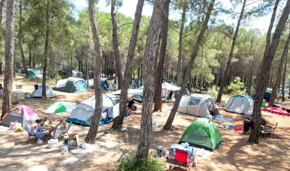 Muğla’nın sakin kenti Akyaka’da bulunan Gökova Konaklamalı Orman Kampı, yapılan