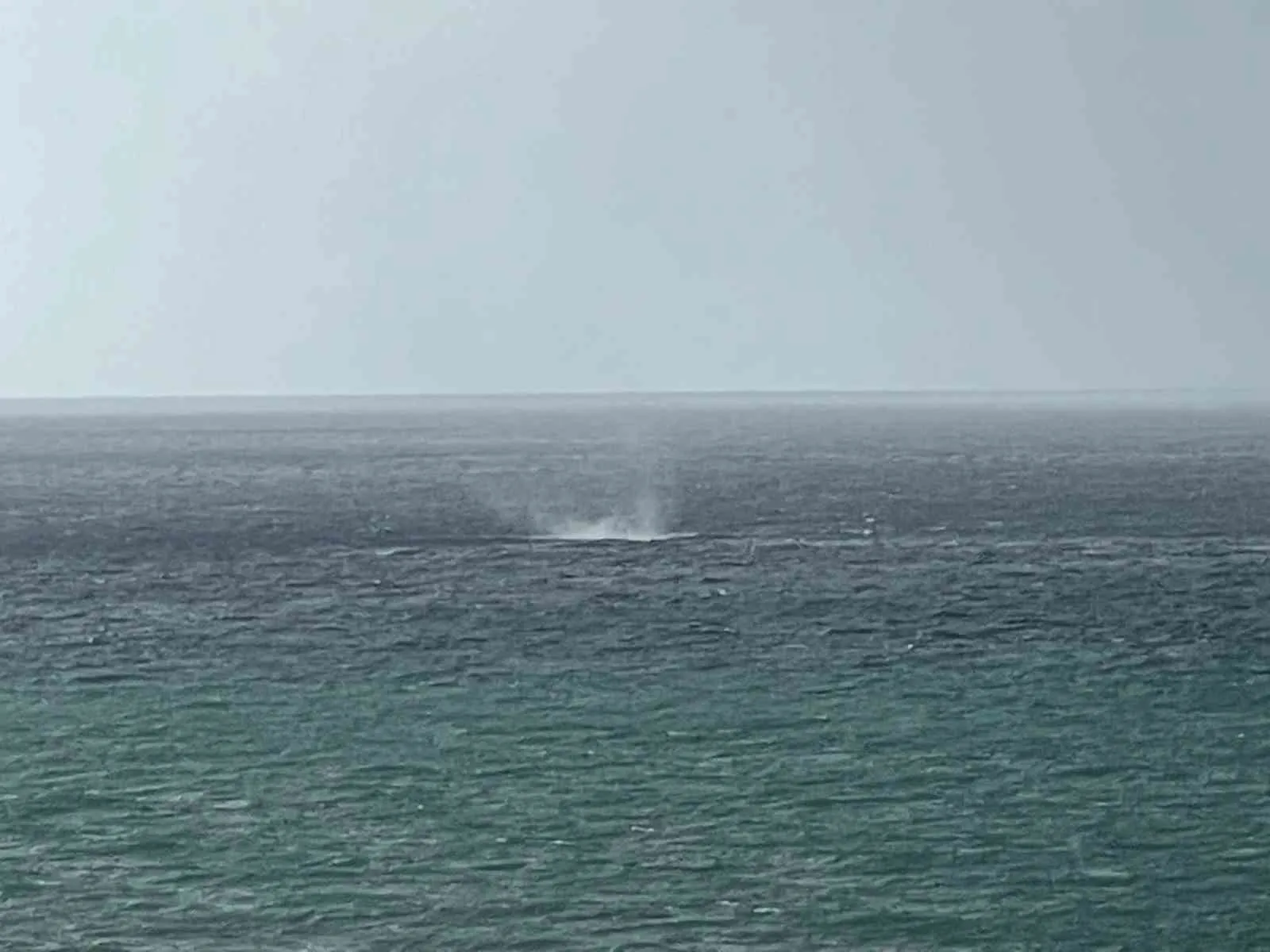 Antalya’nın Alanya ilçesi İncekum sahili açıklarında sabah saatlerinde oluşan hortum,