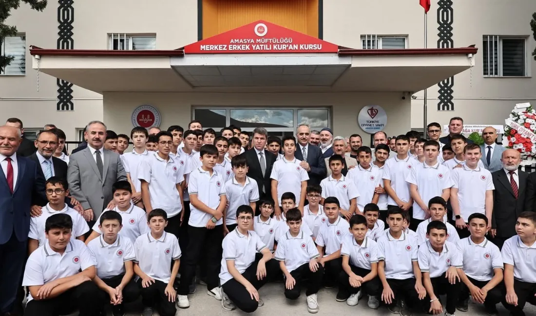 Amasya’da Şeyhcui Mahallesi’nde hayırseverlerin katkılarıyla hizmete giren 85 öğrenci kapasiteli