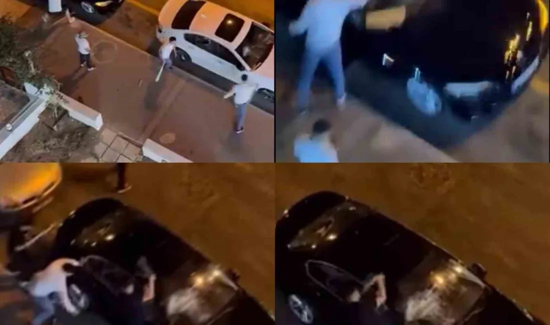 Mersin’de bir grup, gece yarısı park halindeki 2 otomobile saldırıp