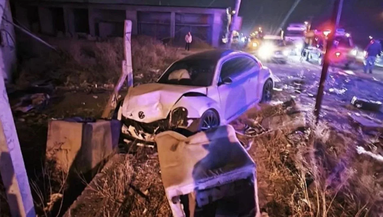 Iğdır’da akşam saatlerinde sanayi yolu üzerinde meydana gelen trafik kazasında