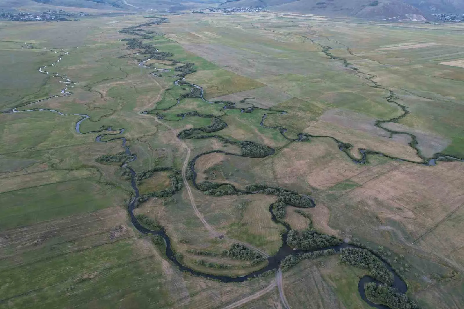 Ardahan ovasından geçen derelerin oluşturduğu menderesler, kıvrımlı yapılarıyla doğaya ahenk