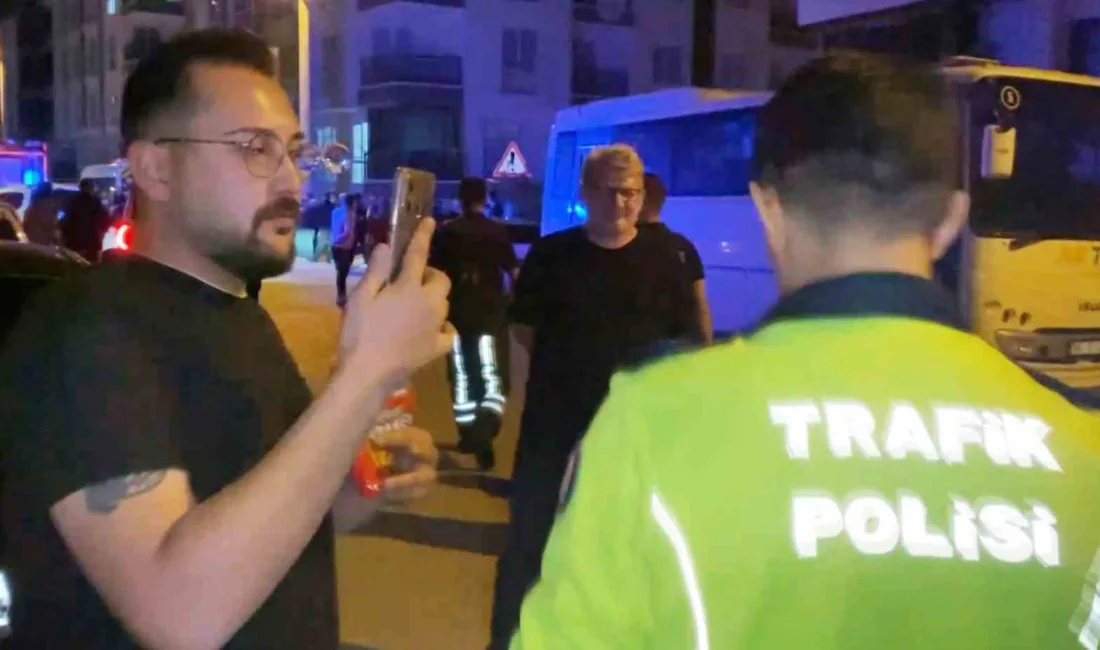 Aksaray’da direksiyon başında alkollü olarak yakalanan sürücü, polisin yarım saat