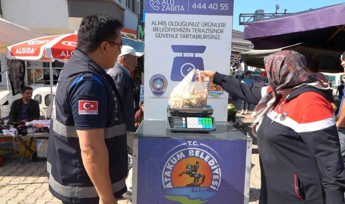 SAMSUN (İHA) – Samsun’un Atakum Belediyesi, semt pazarlarında “tartı hizmeti”