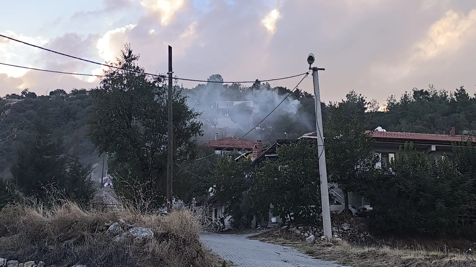 DENİZLİ (İHA) – Denizli’nin Buldan ilçesinde bir yazlığın bahçesindeki kuru