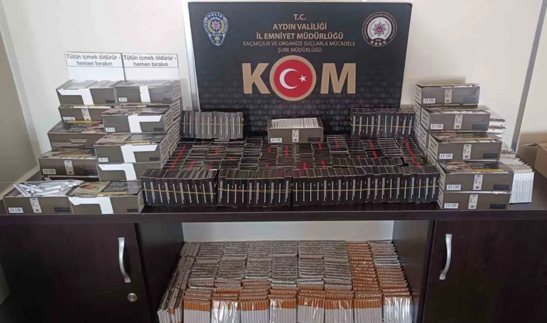 Aydın’da tütün mamulleri ve elektronik sigara kaçakçılığına yönelik Kaçakçılık ve