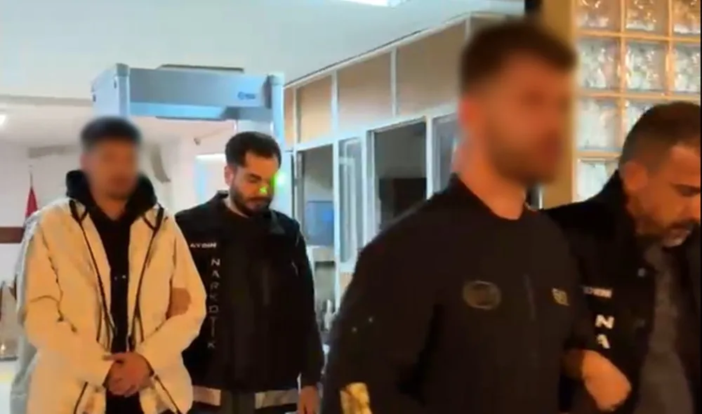 Aydın’ın Efeler ilçesinde yüklü miktarda uyuşturucu madde ele geçirilirken, gözaltına