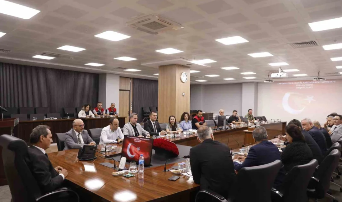 Aydın İl Tarımsal Kuraklık Komisyonu Toplantısı’nda kuraklığın önlenmesi amacıyla alınacak