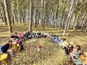 Aydıntepe Anaokulu, minik öğrencilerine doğayı tanıma ve sonbaharın değişen yüzünü