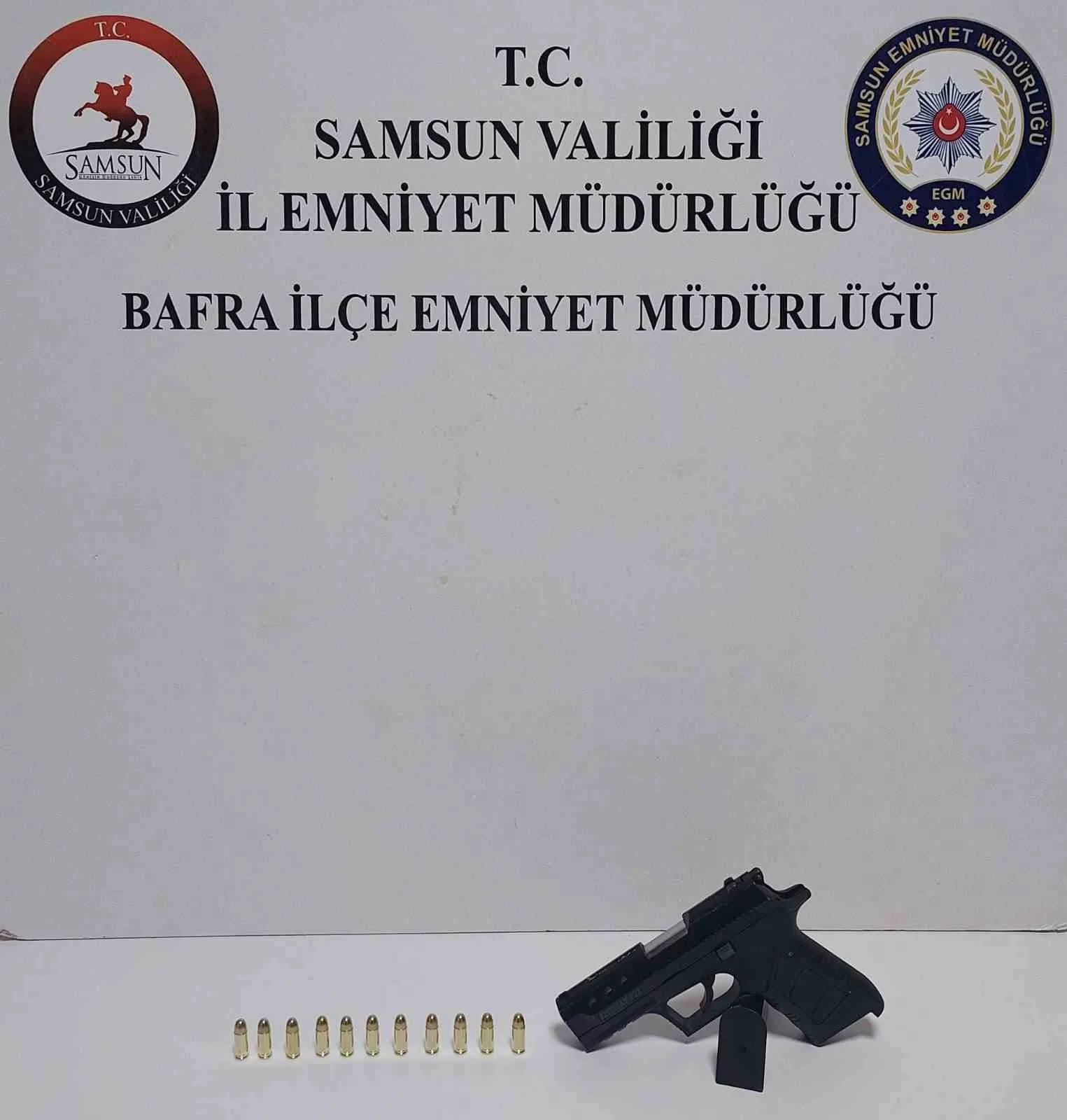 Samsun’da düğünde tabanca havaya ateş açan bir kişi polis tarafından