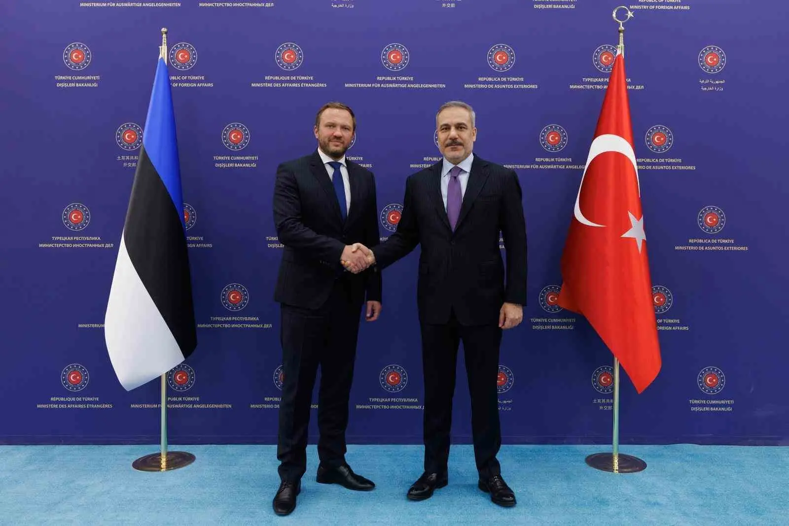 Dışişleri Bakanı Hakan Fidan, Estonya Dışişleri Bakanı Margus Tsahkna ile